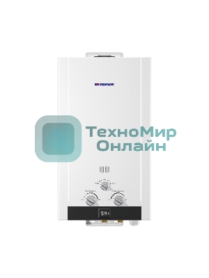 Водонагреватель газовый Edisson HEAT H 20 D белый, проточный, 10 л/мин, 20 кВт, газ-контроль