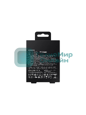 Внешний SSD Samsung T7 Shield, 1TB, USB 3.2 Gen 2 Type-C, R/W 1050/1000, черный