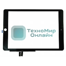 Сенсорное стекло (тачскрин) для iPad 9 (2021) A2602, A2603, A2604, A2605, черное