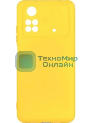 Чехол (клип-кейс) DF poCase-03 для Poco M4 Pro (4G) желтый
