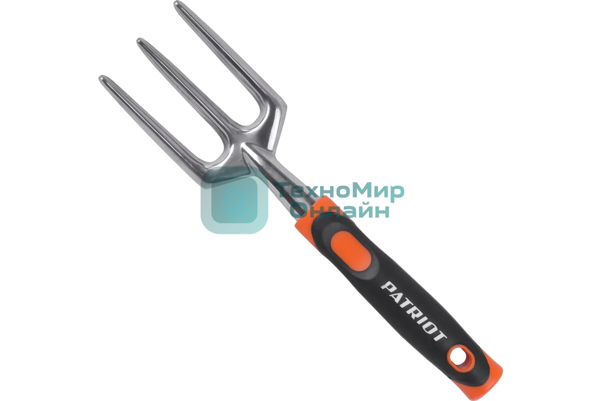 Вилка посадочная, Patriot FP 315, 3 зуба, алюминий, PP+TPR рукоятки, 315 мм