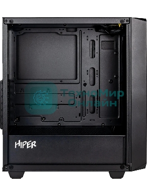 Корпус Hiper BH34-1 черный без БП ATX 5x120mm 2x140mm 2x200mm 1xUSB3.0 audio bott PSU