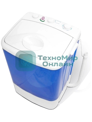 Стиральная машина Мастерица WM-0102 cиний, загрузка вертикальная 2 кг, 0 об/мин, класс А