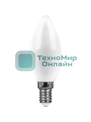 Лампа светодиодная SAFFIT SBC3713 LED 13вт Е14 дневной матовая свеча