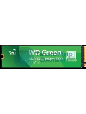 Накопитель SSD Western Digital WD Green SN3000, 1Tb M.2 2280, PCI-E 3x4, R/W - 5000/4200 MB/s