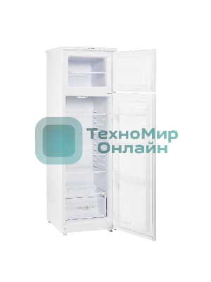 Холодильник Бирюса 424 белый двухкамерный 170/35л морозилка сверху