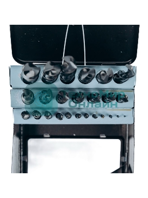 Набор сверл по металлу HSS (1-13мм, 25 шт) Deli DH-MHZ025-ED1 металлический кейс