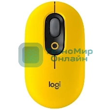 Мышь беспроводная Logitech POP Mouse желтый, 4000 dpi, Bluetooth, кнопки - 4