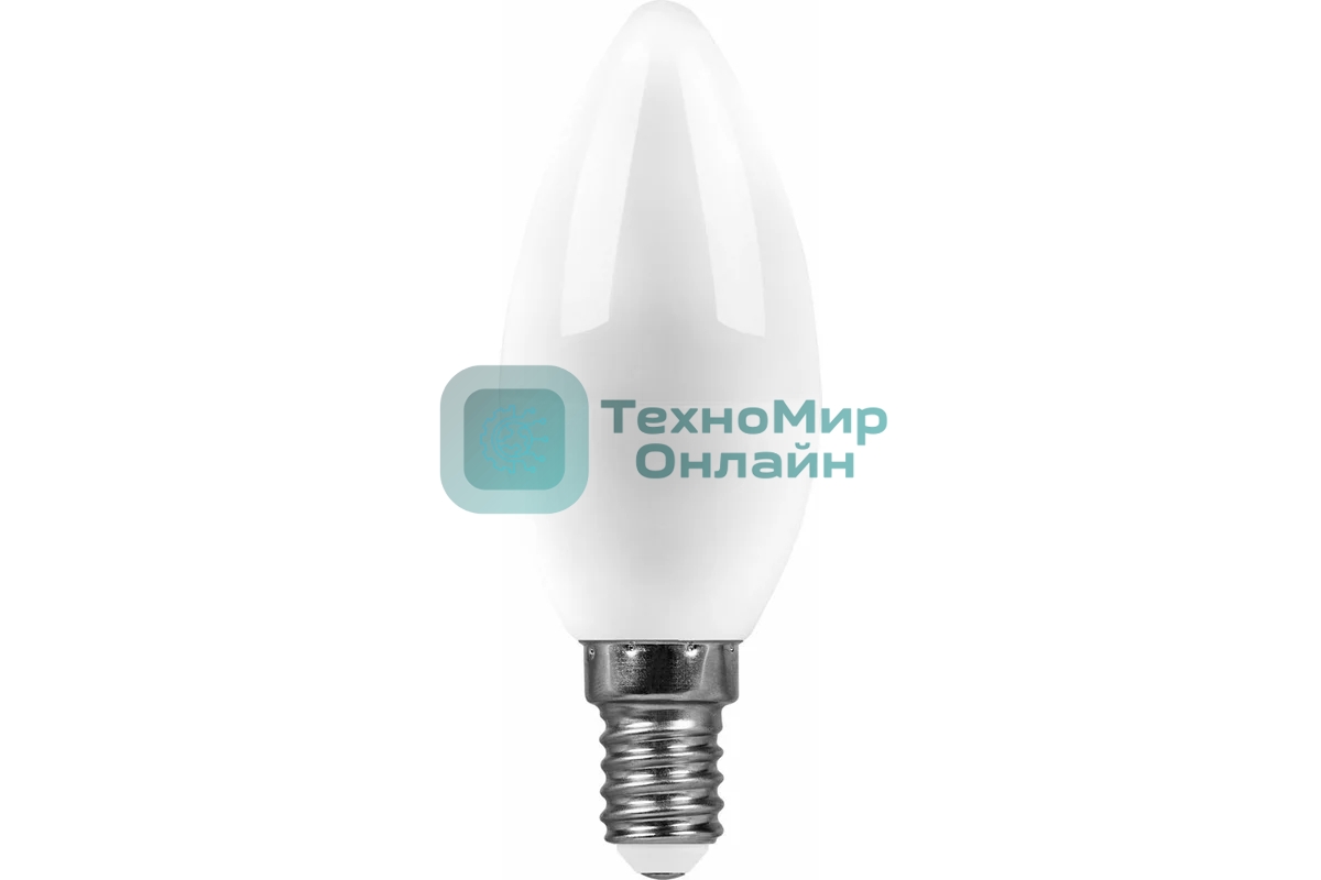 Лампа светодиодная SAFFIT SBC3709 (55170) 9Вт E14 дневной матовая свеча