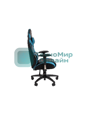 Кресло игровое Chairman game CH43 экокожа, черно-бирюзовый