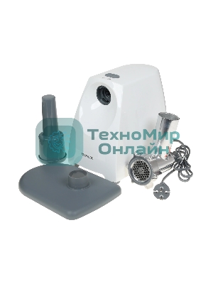 Мясорубка электрическая Kenwood MG 360 белый, 1400 Вт, 1.5 кг/мин, реверс, насадки - 5