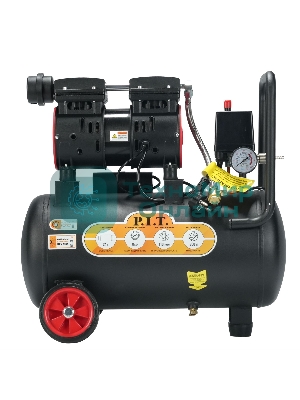 Компрессор поршневой P.I.T. PAC24-C1 безмасляный 110л/мин 24л 600Вт черный/красный
