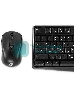 Комплект клавиатура+мышь Oklick S260W беспроводной, USB, 1600 DPI, чёрный