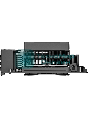 Кулер для процессора ID-COOLING IS-53-XT BLACK LGA1851/1700/1200/115X/AM5/AM4 низкопрофильный высота 53мм (24шт/кор, TDP 120W, PWM, 4 тепл.трубок/медная база, FAN 92мм, черный) BOX