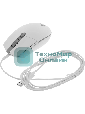 Мышь проводная Logitech G102 LIGHTSYNC белый, 8000 dpi, USB, кнопки - 6