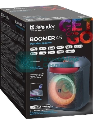 Портативная акустика Defender Boomer 45