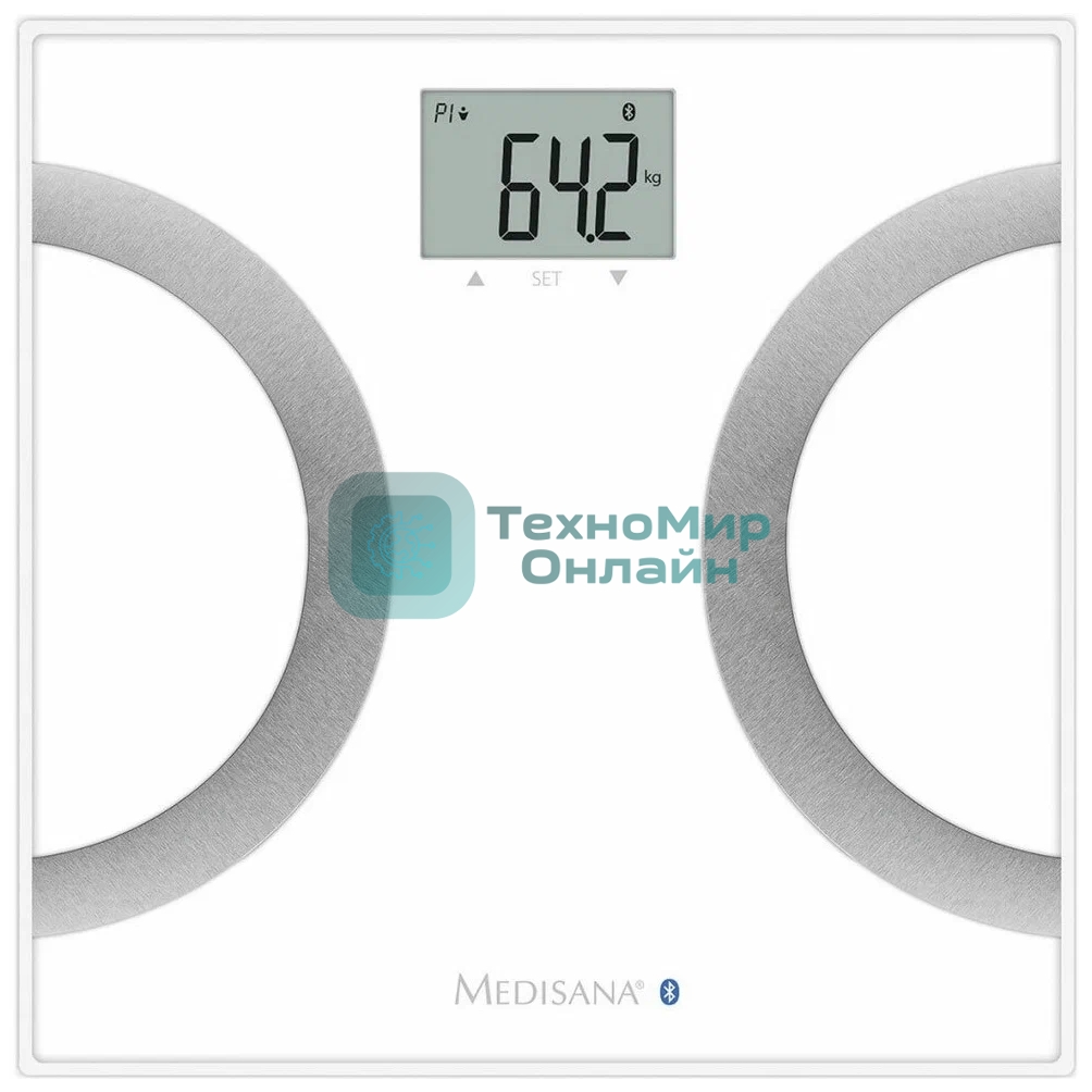 Весы напольные электронные Medisana BS 444 Connect макс.180кг белый