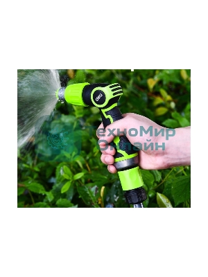 Пистолет-распылитель поливочный бескурковый Deli DL8072 3 режима распыления, диаметр шланга 3/4