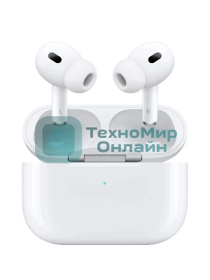 Наушники TWS Apple AirPods Pro 2 белый, внутриканальные, Bluetooth, активное шумоподавление
