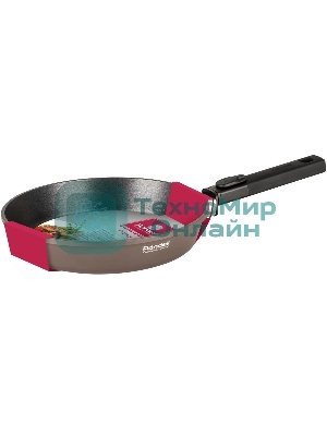 Сковорода Rondell Praline RDA-1566, 28см, съемная ручка, без крышки, коричневый