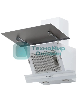 Вытяжка наклонная Krona Irma A 600 White PB белый/серебристый, 59.5 см, 1000 куб. м/ч, 62 дБ