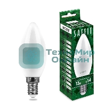 Лампа светодиодная SAFFIT SBC3713 LED 13вт Е14 дневной матовая свеча