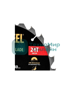 Пильный диск по дереву Denzel ф250 х 30 мм, 24 зубьев