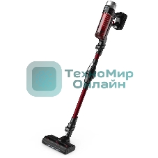 Пылесос вертикальный Tefal X-Force Flex TY2079WO черный/красный, питание от аккумулятора, 100 Вт, уборка сухая, пылесборник 0.4 л