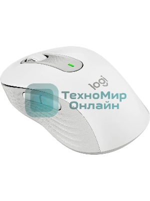 Мышь беспроводная Logitech Signature M650 белый, 4000 dpi, радиоканал, Bluetooth, USB, кнопки - 5