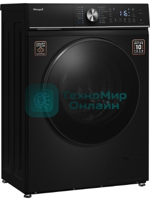 Стиральная машина Weissgauff WM 47147 DC Inverter Steam Black черный, загрузка фронтальная 7 кг, 1200 об/мин, класс A+++