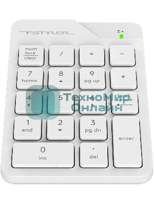 Числовой блок беспроводной A4Tech FGK21C, USB, Радиоканал, белый