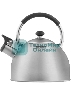 Чайник для плиты металлический Rondell Solo RDS-1608 2.5 л. стальной