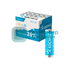 Элемент питания Космос LR6 (AA) 1.5V Alkaline 20BOX
