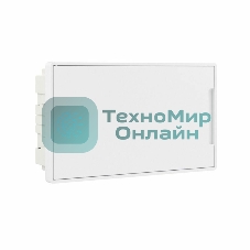 Щиток встраиваемый FRAME DKC F18B1WW 18мод. с бел. дверцей с 2 шинами PEN на 8 и 10 отверст. белый