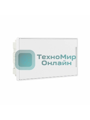 Щиток встраиваемый FRAME DKC F18B1WW 18мод. с бел. дверцей с 2 шинами PEN на 8 и 10 отверст. белый