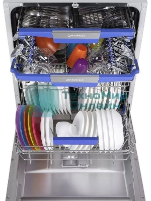 Встраиваемая посудомоечная машина Maunfeld MLP-12IMR, черный, 59.8 см, 14 компл., 44 дБ, класс A++