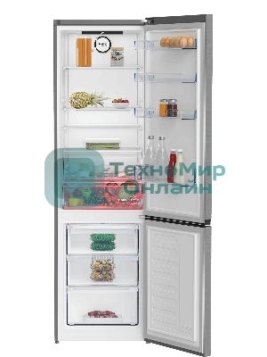 Холодильник Beko B3RCNK405HDX нержавеющая сталь двухкамерный морозилка снизу, No Frost