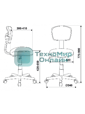 Кресло Бюрократ CH-W299 белый, сетка, 120 кг