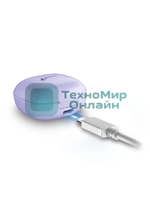 Наушники Genius HS-M905BT Light Purple. Bluetooth 5.3, возможность отключения, зарядка Type-C, кабель в комплекте. Цвет: сиреневый
