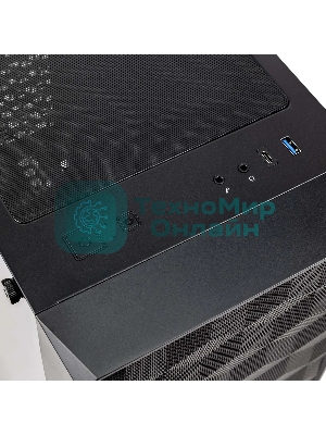 Корпус Hiper BH34-1 черный без БП ATX 5x120mm 2x140mm 2x200mm 1xUSB3.0 audio bott PSU