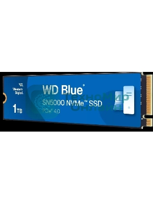 Накопитель SSD Western Digital WD Blue SN5000, 1Tb, PCIe 4.0 x4, M.2 2280, NVMe, R/W 5150/4900