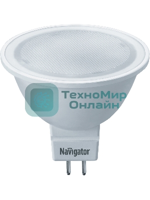 Лампа светодиодная Navigator NLL-MR16-3-230-4K-GU5.3 3Вт 4000К белый GU5.3 230лм 220-240В