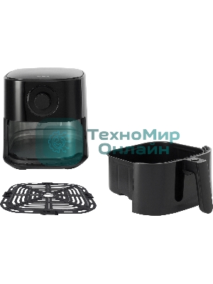 Аэрогриль Hyundai HYF-5003 черный, 1500 Вт, 5.5 л, сенсор, 25 программ