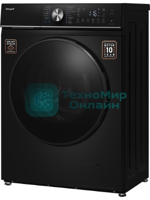 Стиральная машина Weissgauff WM 47147 DC Inverter Steam Black черный, загрузка фронтальная 7 кг, 1200 об/мин, класс A+++