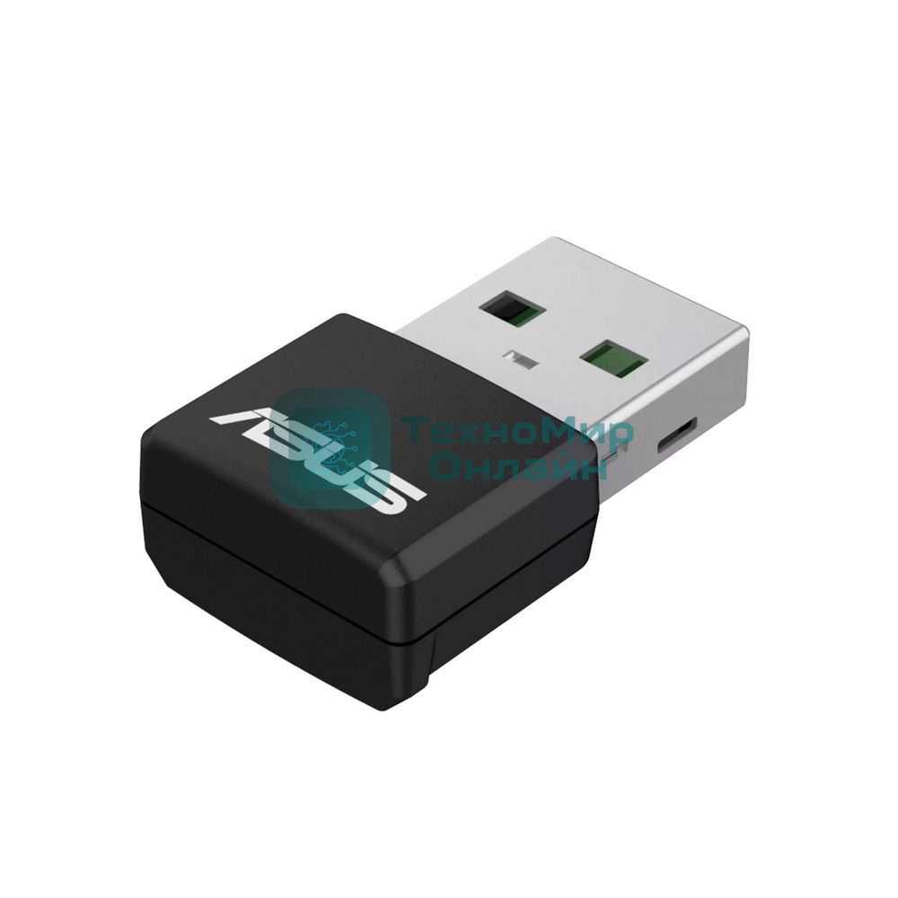 Адаптер Wi-Fi ASUS USB-AX55 NANO 90IG06X0-MO0B00 WI-FI 802.11ax/ac/a/g/n, 400 + 867 Mbps USB 3.0 Adapter + 2 антенны