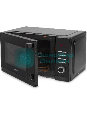 Микроволновая печь Hyundai HYM-D3012 черный, 25 л, 800 Вт, переключатели - кнопки, поворотный механизм