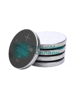 Батарейки литиевые Gembird Gb-CR2032-5B тип CR2032, 5шт, блистер