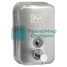 Дозатор для жидкого мыла из нерж. стали, матовый puff-8605m хром матовый, 500 мл, 17х12х12 см