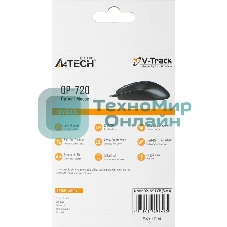 Мышь проводная A4Tech OP-720 черный, 1200 dpi, USB, кнопки - 3