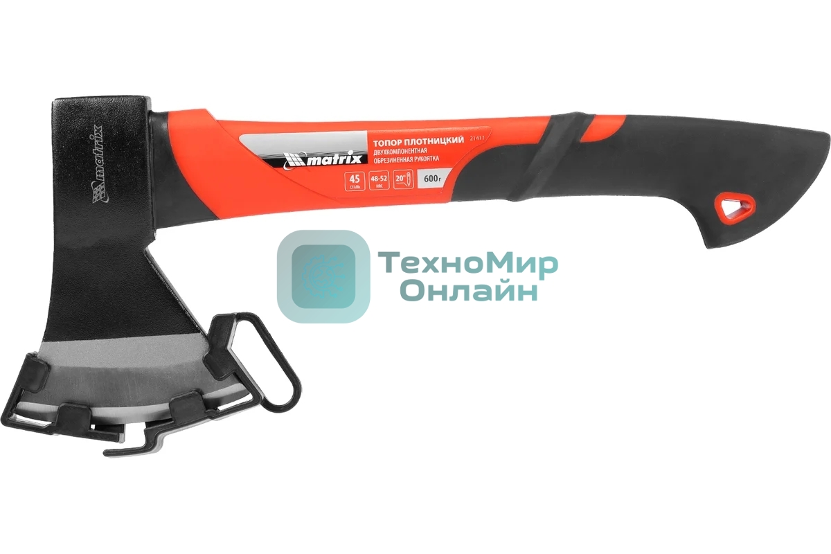 Топор Matrix 21411 600 г, эргономичная фибергласовая рукоятка, 360 мм